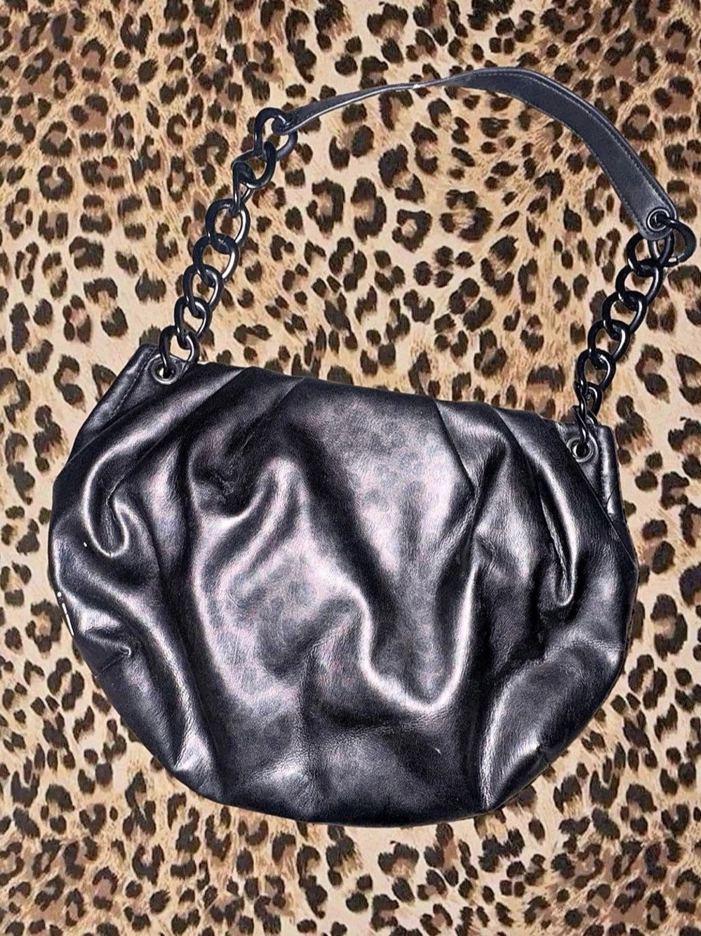 Kendall & Kylie Black leopard print Shoulder Bag - Picture 2 of 6